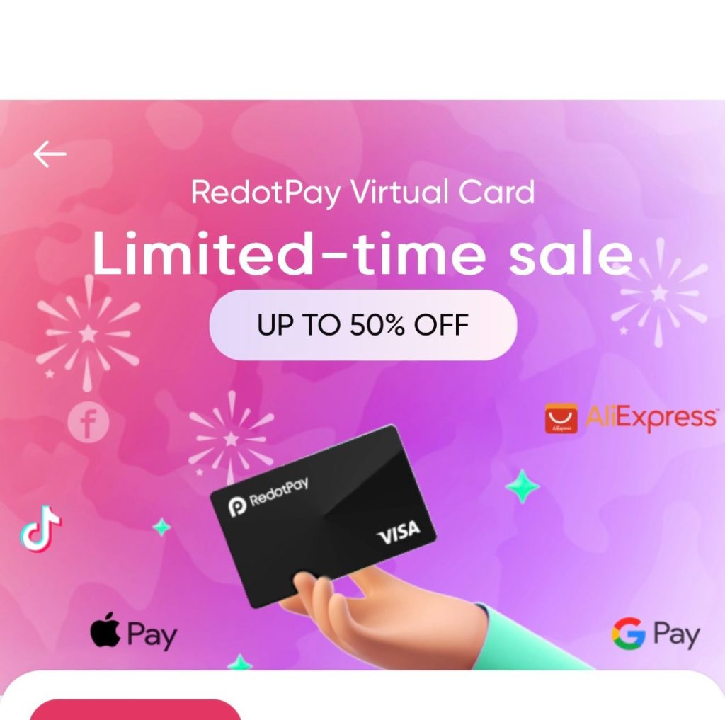 RedotPay Virtual Card for Free: Get Your redotpay card