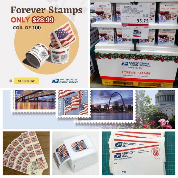 USPS美国永远国旗邮票 售价26.88美元-100枚