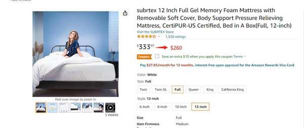 美国知名品牌 全新记忆床垫及居家用品超低价直销