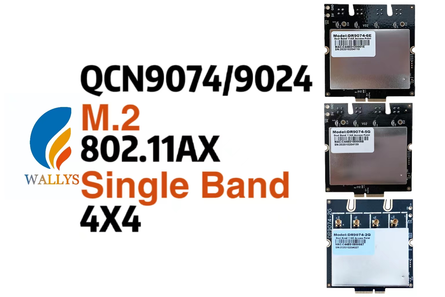 Wallys WIFI6 4X4 M.2 Module|QCN9074 QCN9024 What is the difference？