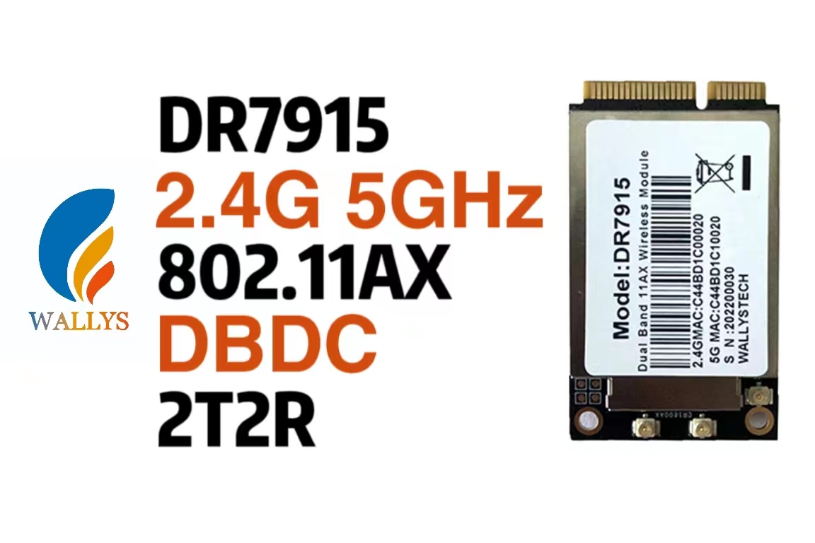 MT7915 with MT7975|Wi-Fi 6 DBDC mini PCIe network card DR7915 and application