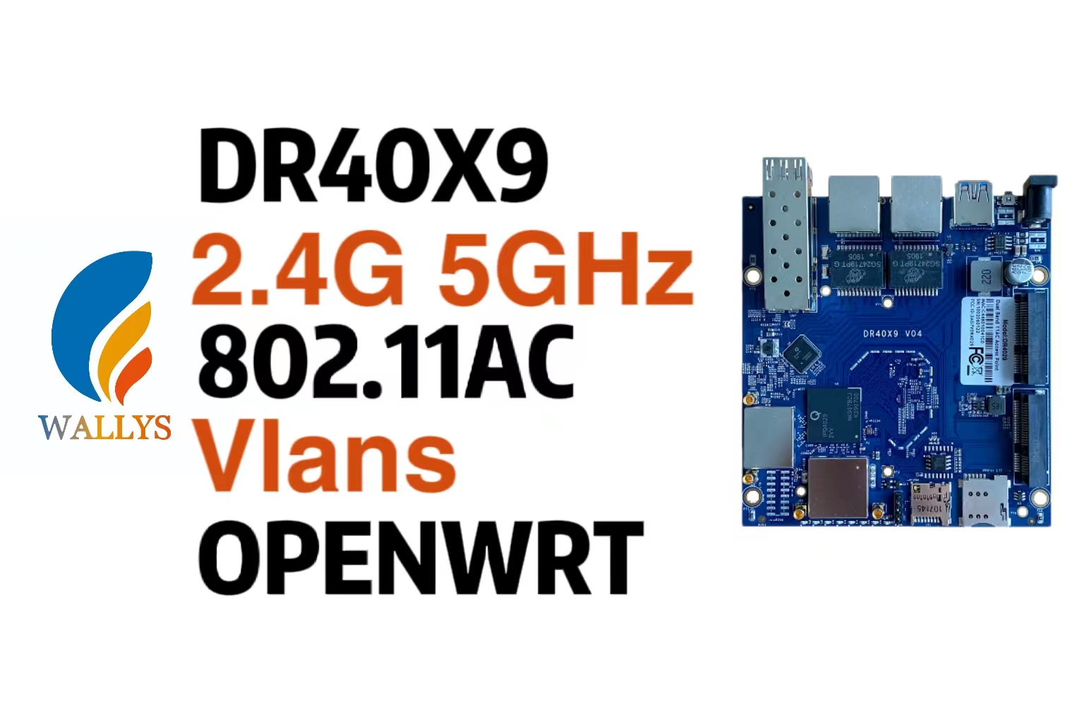 IPQ4019 IPQ4029 Socs 802.11AC 2×2 2.4&5GHz|Industrial Wifi Router DR40X9|Wallys