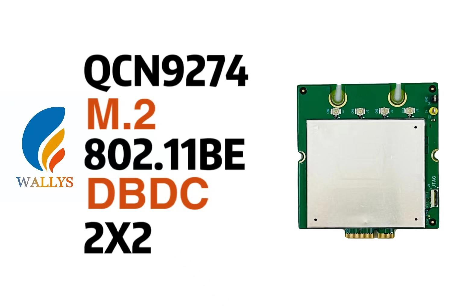 QCN9274/QCN6274 WIFI7 M.2 DBDC Single Band Network Card |Wallys