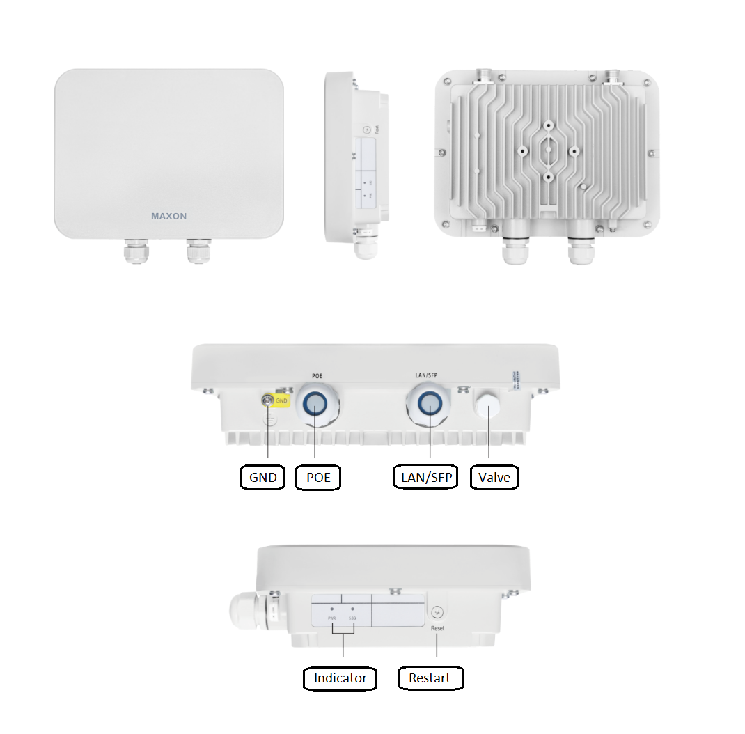 Maxon IP68 wifi6 4×4 Industrial Access Point