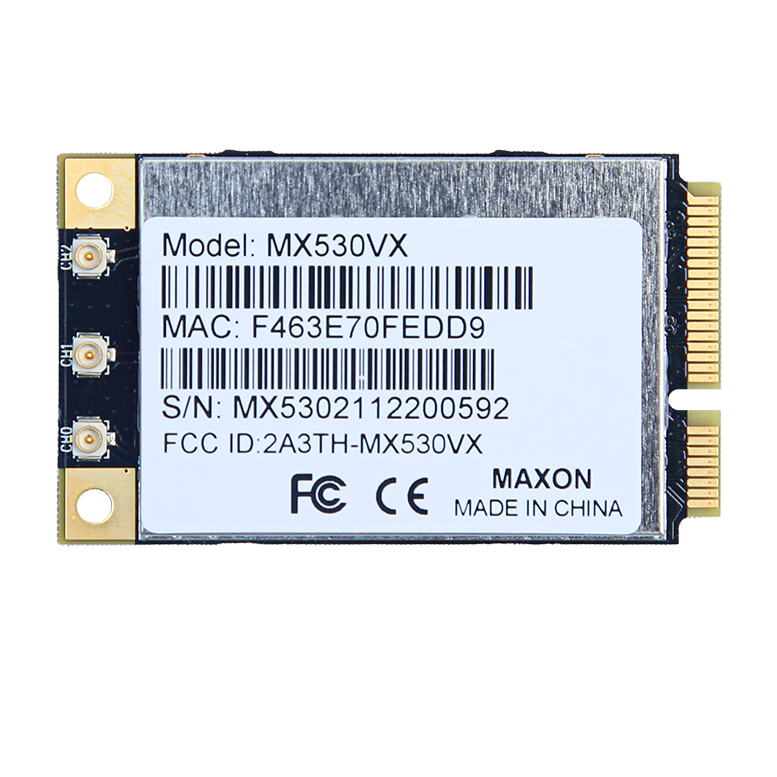 MAXON MX530VX Dual-Band 2GHz & 5GHz 3×3 MIMO 802.11ac wifi module