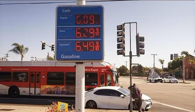 洛杉矶油价突破6美元！多数美国人将油价上涨归咎于拜登