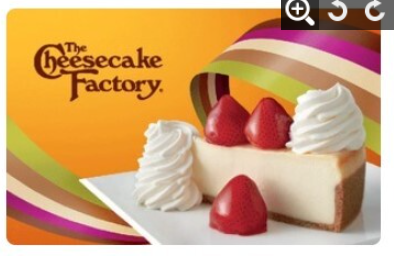 cheesecake factory $100 礼品卡送礼生日节日便宜出售转让可以查