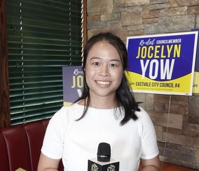 东谷市首位华裔女议员尤煜琳(Jocelyn Yow)竞选连任获华人社区力挺