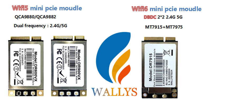 QCA9880+MT7915 mini pcie card chip difference