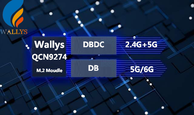 Wifi7 M.2 moudle|Qualcomm QCN9274 chip|DBDC 2.4G and 5G/DB 6E/5G