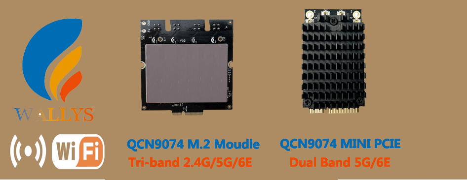 WiFi6 moudle-QCN9074+MT7915-support 2.4GHz and 5GHz