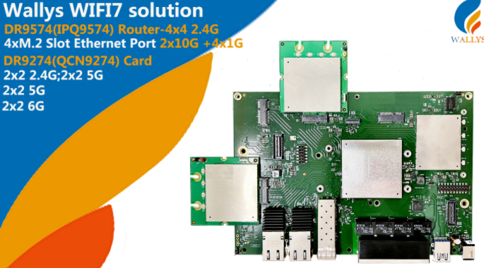 IPQ9554 and IPQ6010 support QCN9274-QCN9074 to achieve triple-band 2.4G, 5G, 6E