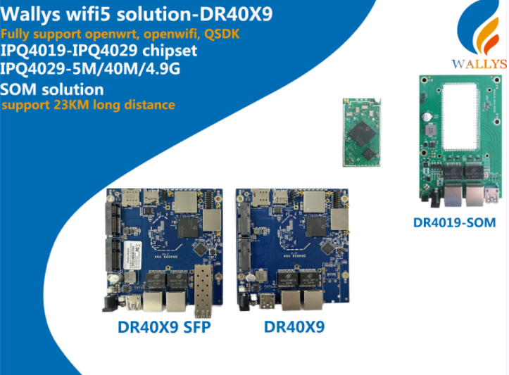 IIOT WIFI5 solution-DR40X9-IPQ4019-IPQ4029 CPU-dual-band wireless connection