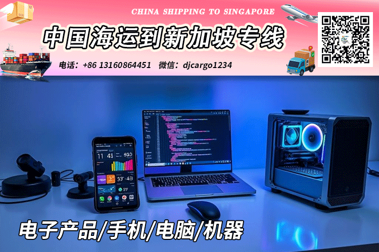 中国电子产品/手机/电脑/机器海运到新加坡SG→小詹