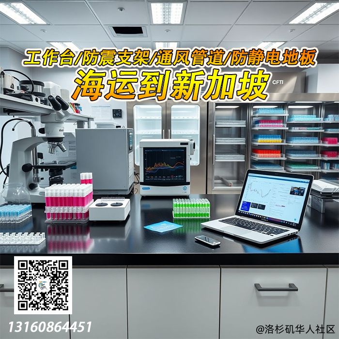 工作台/防震支架/通风管道/防静电地板海运到新加坡-小詹